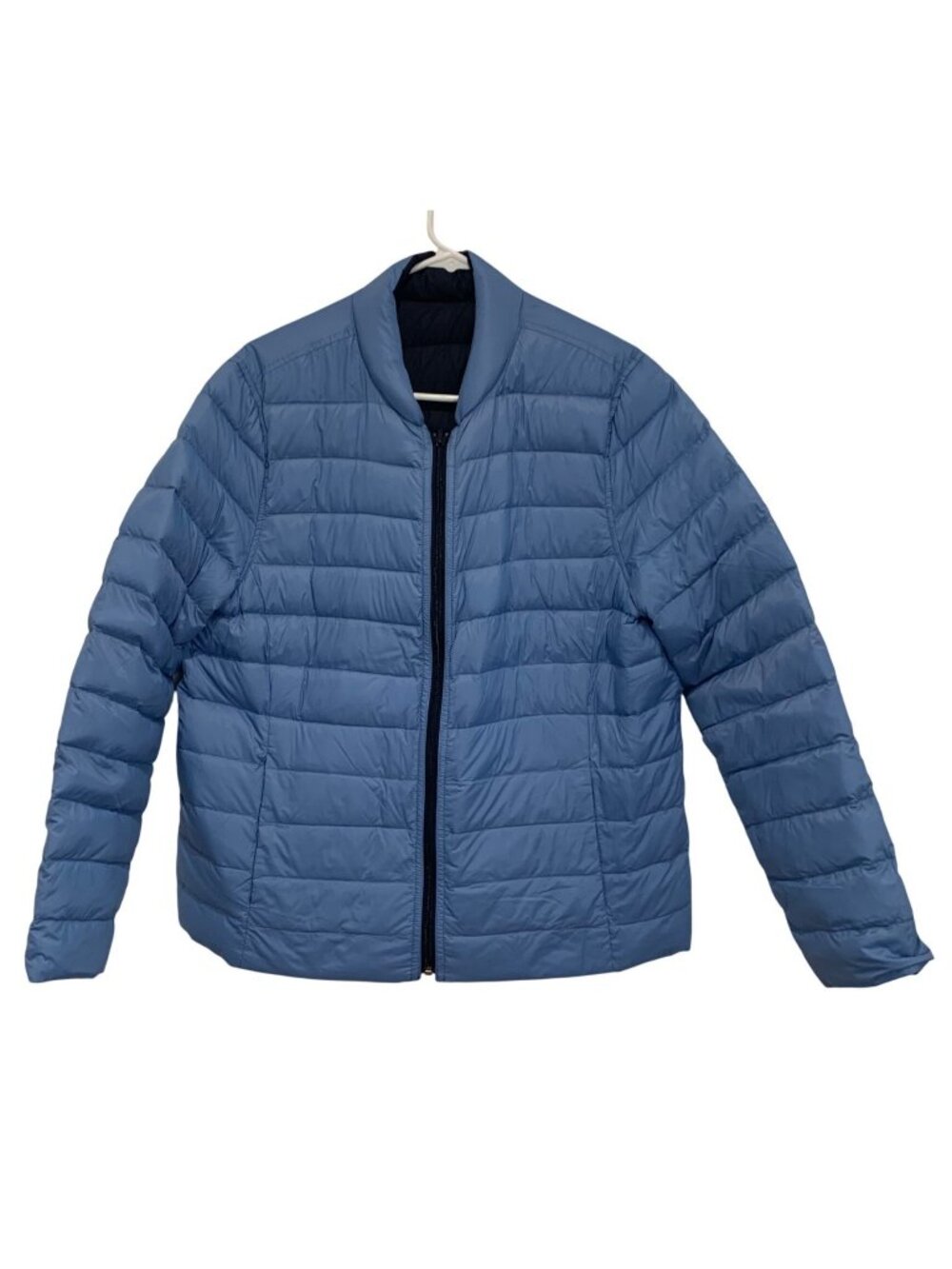 NWT Titanium HyperDry Reversible Water-Resistant Down Jacket Navy/Blue 800 Fill